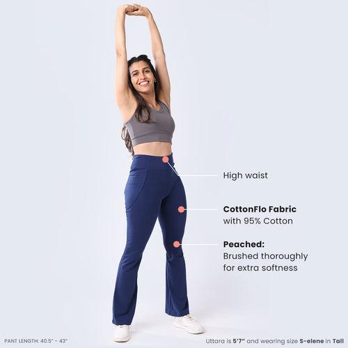 Groove-In Cotton Flare Pants Tall