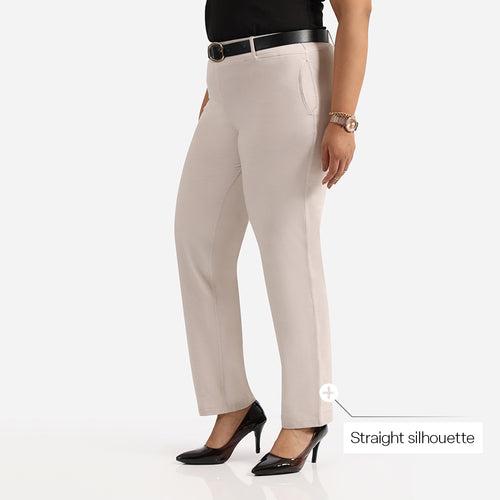 Work-To-Wine Twill Straight Pants