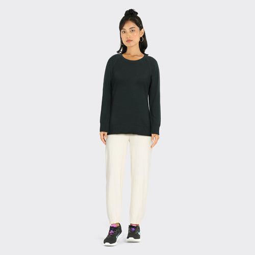 At-Ease Cotton Knit Pointelle Top - Full