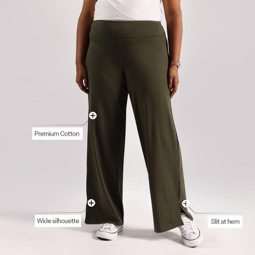 AM:PM Cotton Wide Legged Pants - Lite