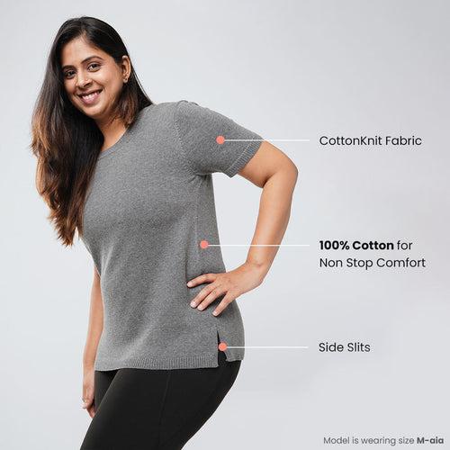 The At-Ease Cotton Knit Top