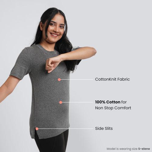 The At-Ease Cotton Knit Top