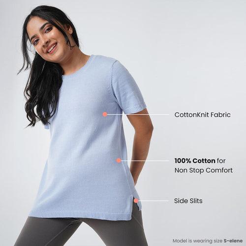 The At-Ease Cotton Knit Top