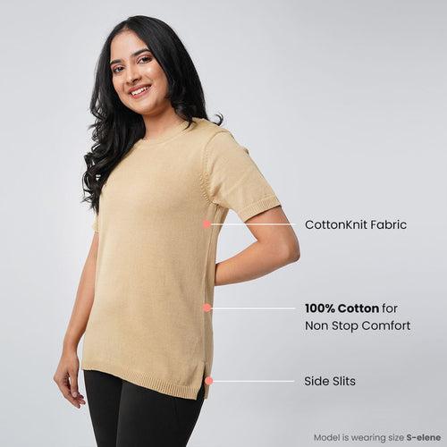 At-Ease Cotton Knit Top