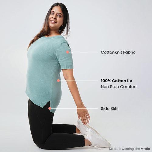 At-Ease Cotton Knit Top