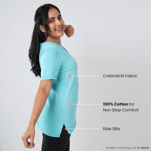 At-Ease Cotton Knit Top