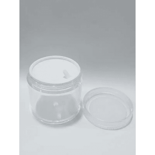 100ml Clear Acrylic Jar & Clear Cap with Foam Liner