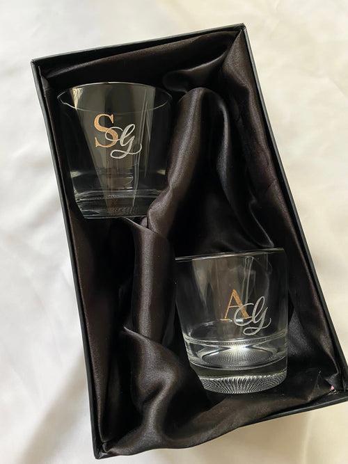 Personalised Engraved Whiskey Glasses