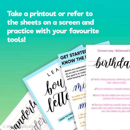 Bouncy Lettering Workbook