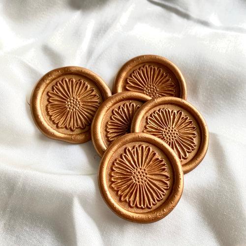 Sunflower Wax Seal- set of 5