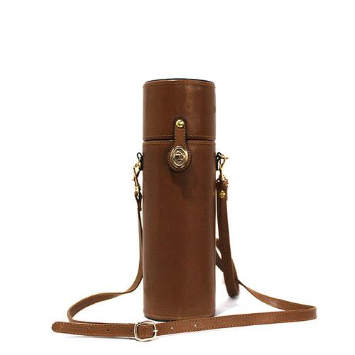 Zoya Leather Bottle Bag