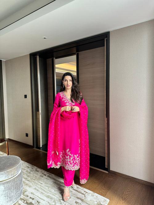 Nora Fatehi in Tithi Kurta Set