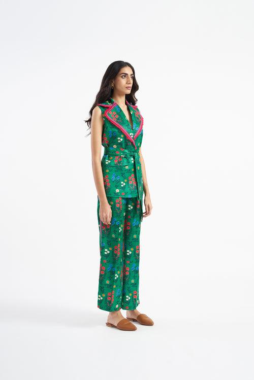 20502 JAISAL EMERALD PANTSUIT