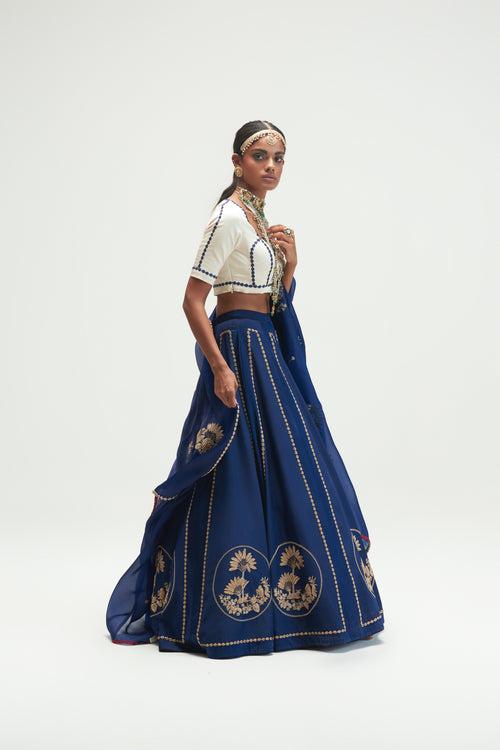 T1001 SAPPHIRE LEHENGA SET