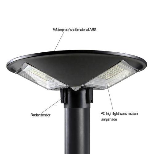 Hardoll 300W Solar UFO Light for Home Garden LED Lamp Waterproof Outdoor Lantern Lamp(Cool White)(Pole not included)