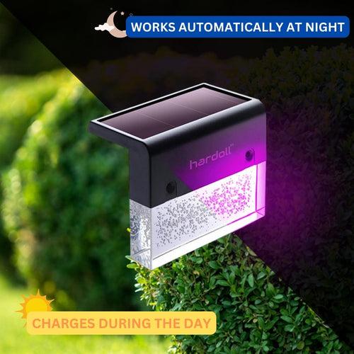 Hardoll Solar Lights 2 LED for Home Garden Outdoor Wall Decorative Waterproof Lamps(Pack of 1)