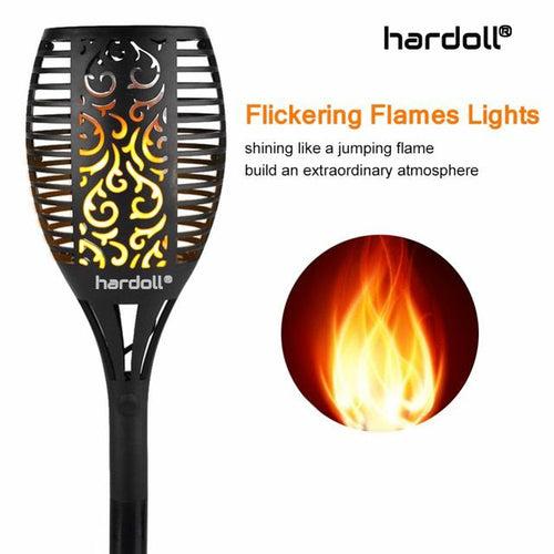 Hardoll Solar Lights for Home Waterproof Flickering Flames Torches Outdoor Landscape Lights for Decoration for Garden