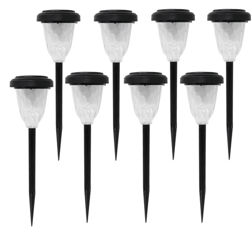 Hardoll LED Home Solar Spike Lights for Outdoor Garden Waterproof Pathway Lamp Decoration(Pack of 1-Warm White)(REFURBISHED)