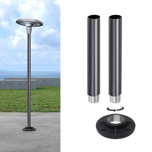 Hardoll Black Aluminium Poles with base for Solar Garden Outdoor UFO Lights (Height: 4 Feet,6 Feet,8 Feet,10 Feet,12 Feet,14Feet)