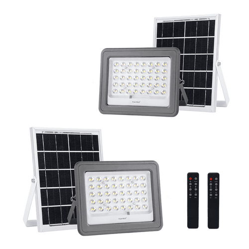 Hardoll 60W Solar Flood Light LED Waterproof for Lamp for Home Garden Outdoor (Cool White-Pack of 1)