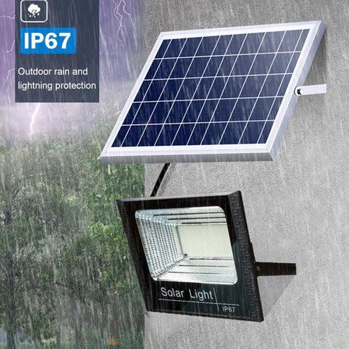 Hanthelios Solar Outdoor Flood Light 40W LED Lamp for Home Garden Waterproof (Refurbished)