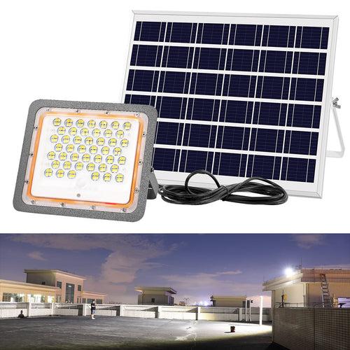 Hardoll 100W Solar Flood Light LED Outdoor for Lamp for Home Garden Waterproof(Aluminum +PC,Cool White-Pack of 1)