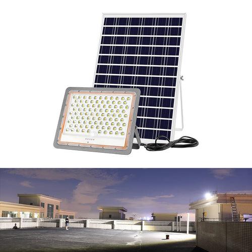 Hardoll 400W Solar Flood Light LED Outdoor for Lamp for Home Garden Waterproof(Aluminum +PC,Cool White-Pack of 1)