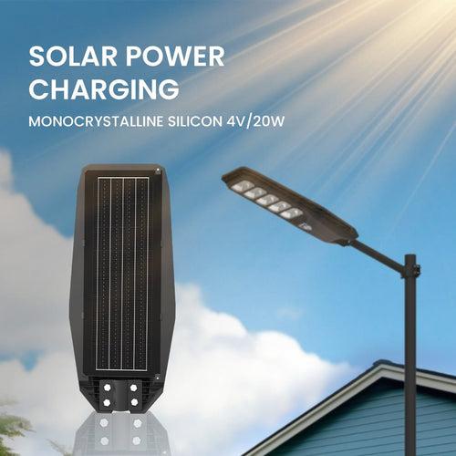 Hardoll 500W All in One Solar Street Light LED Outdoor Waterproof Lamp for Home Garden (ABS-Pack of 1)