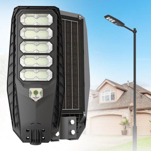 Hardoll 500W All in One Solar Street Light LED Outdoor Waterproof Lamp for Home Garden (ABS-Pack of 1)