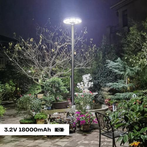 Hardoll 500W Solar UFO Light for Home Garden LED Lamp Waterproof Outdoor Lantern Lamp(Cool White)(Pole not Included) (Refurbished)