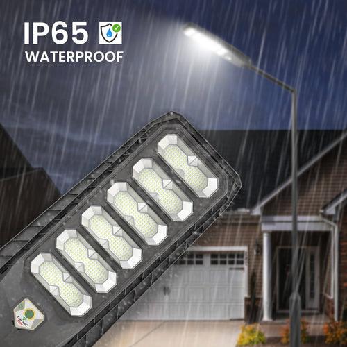 Hardoll 600W All in One Solar Street Light LED Outdoor Waterproof Lamp for Home Garden (ABS-Pack of 1)