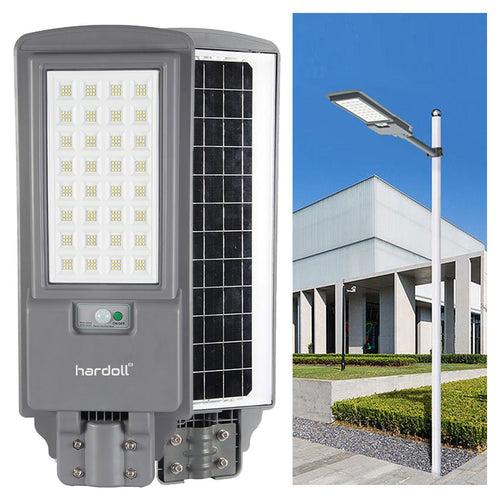 Hardoll 90W All in One Solar Street Light LED Outdoor Waterproof Lamp for Home Garden,ABS Upgraged Model (Cool White-Pack of 1)