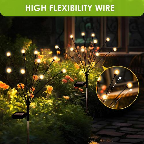 Hardoll Solar Lights Outdoor 6 LED Crystal Lamp for Home Garden Waterproof Decoration (Warm White-Pack of 1) (Refurbished)