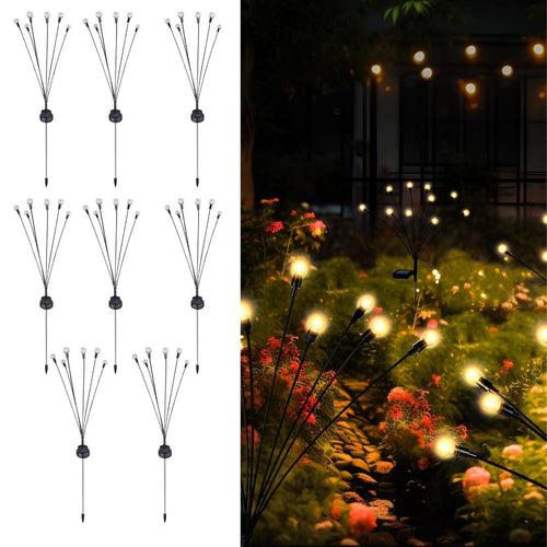 Hardoll Solar Lights Outdoor 6 LED Crystal Lamp for Home Garden Waterproof Decoration (Warm White-Pack of 1) (Refurbished)