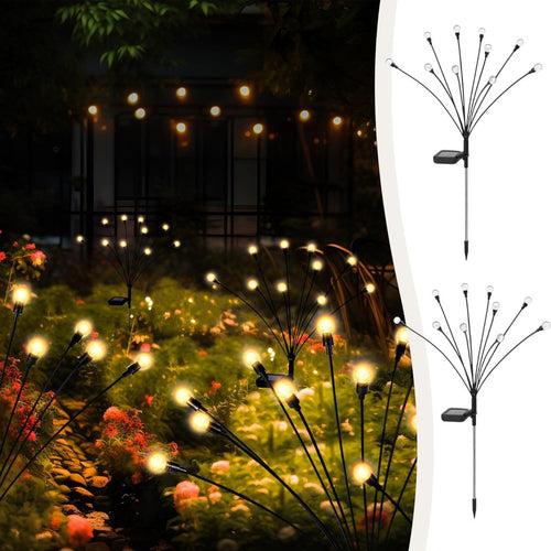 Hardoll Solar Lights Outdoor 6 LED Crystal Lamp for Home Garden Waterproof Decoration (Warm White-Pack of 1) (Refurbished)