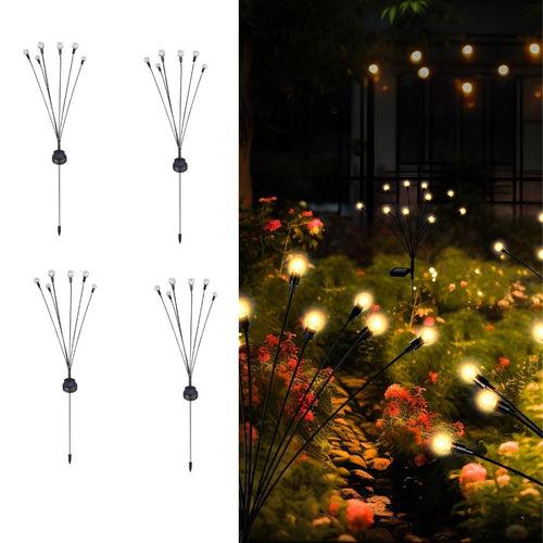 Hardoll Solar Lights Outdoor 6 LED Crystal Lamp for Home Garden Waterproof Decoration (Warm White-Pack of 1) (Refurbished)