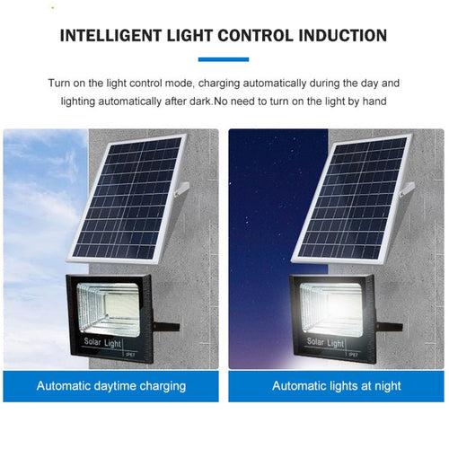 Hanthelios Solar Outdoor Flood Light 200W LED Lamp for Home Garden Waterproof