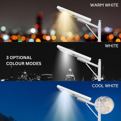Hardoll 100W All in One Solar Street Light LED Outdoor Waterproof Lamp for Home Garden (Cool White) (Pack of 1)