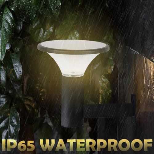 Hardoll 10W Solar Lights for Outdoor Garden Home Waterproof Wall Lamp (Round Shape-Pack of 1)