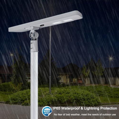 Hardoll 150W All in One Solar Street Light LED Waterproof Outdoor Lamp for Home Garden with Aluminium Body