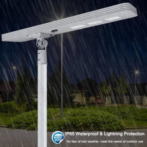 Hardoll 200W All in One Solar Street Light LED Waterproof Outdoor Lamp for Home Garden with Aluminium Body