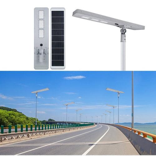 Hardoll 200W All in One Solar Street Light LED Waterproof Outdoor Lamp for Home Garden with Aluminium Body