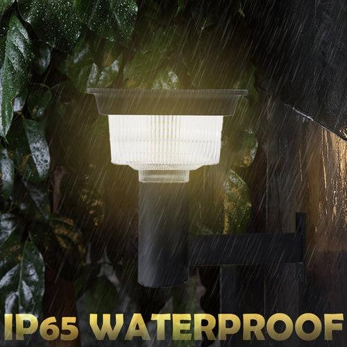 Hardoll Solar Lights for Home Garden Outdoor 48LED Waterproof Wall Lamp (Pack of 1-Cool&Warm White, Aluminium+PC)