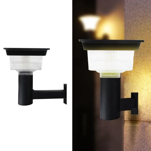 Hardoll Solar Lights for Home Garden Outdoor 48LED Waterproof Wall Lamp (Pack of 1-Cool&Warm White, Aluminium+PC)