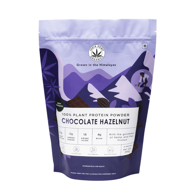 India Hemp Organics Hemp Powder - Chocolate Hazelnut