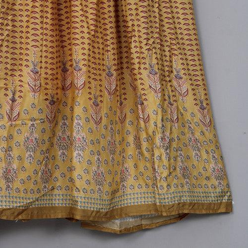 Yellow Silk Anarkali