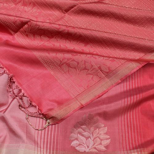 Charm Pink Soft Silk Saree