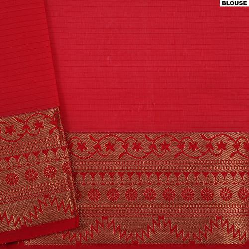 Pinkish Cream Silk Cotton Saree