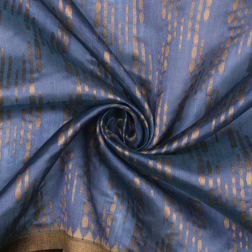 Flint Grey Banarasi Kora Saree