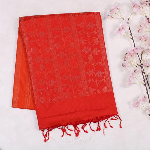 Orange Soft Silk Saree